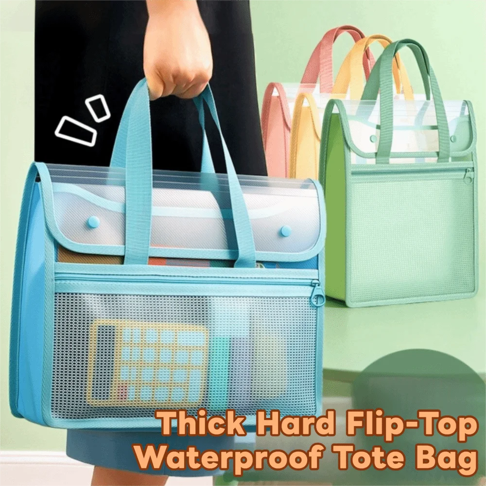 bolsa-de-armazenamento-de-arquivos-horizontal-de-grande-capacidade-em-pp-com-tampa-flip-top-impermeavel-leve-com-ziper-e-duravel