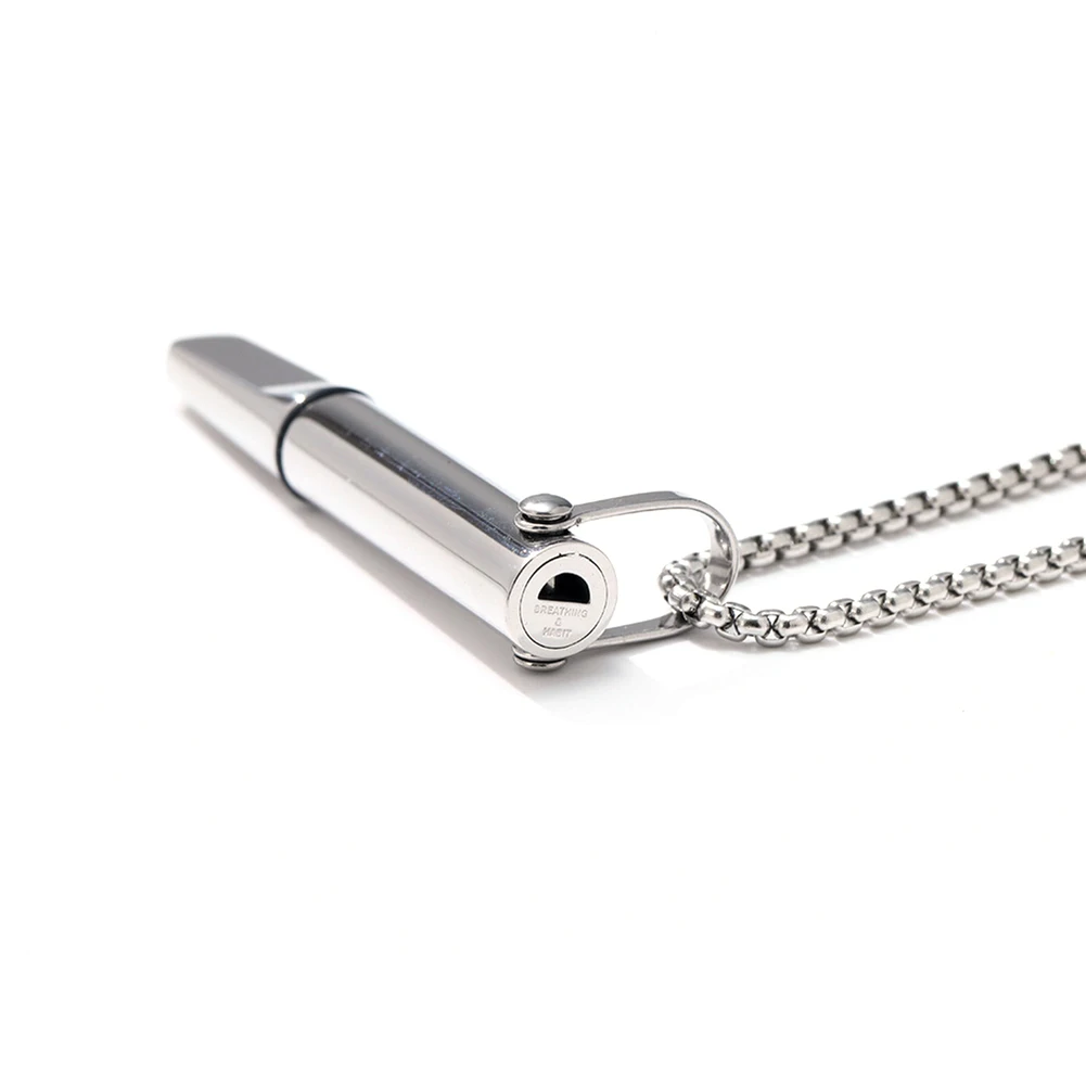 Anxiety Relief Breathing Necklace Quitting Smoking Meditation Pendants With Flavor Filters Mindfulness Necklace Quit Smoking Aid image 5