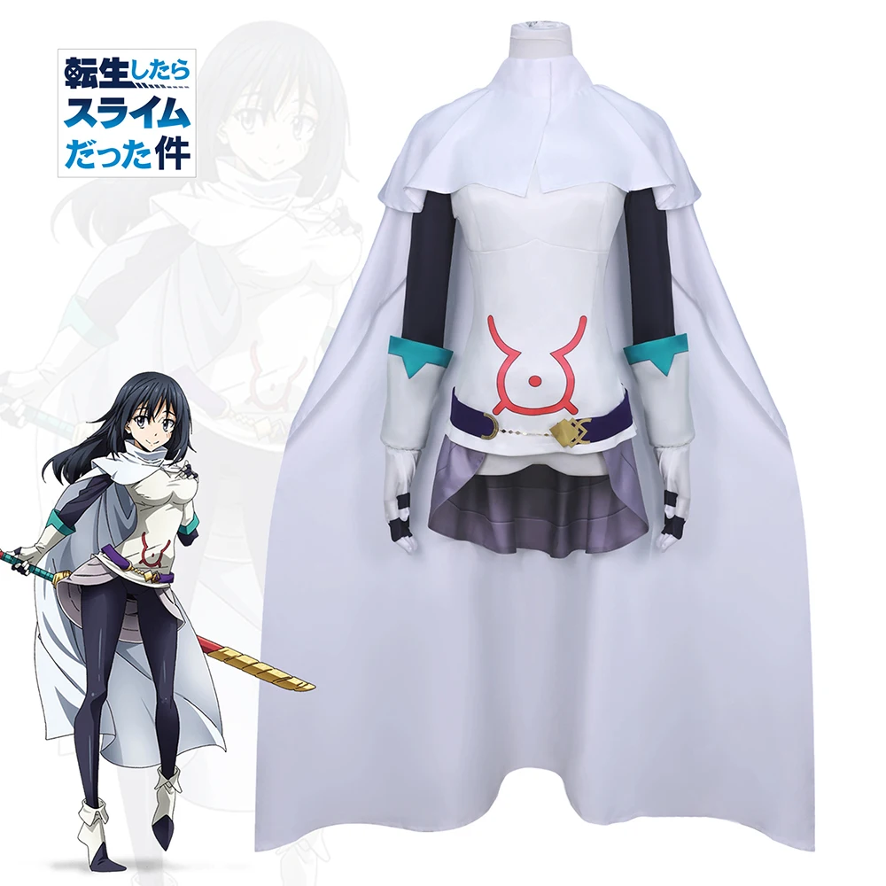 Shizue Izawa Cosplay Costumes Wig Shoes Anime That Time I Got Reincarnated as a Slime Uniform Female Halloween Carnival Dressing