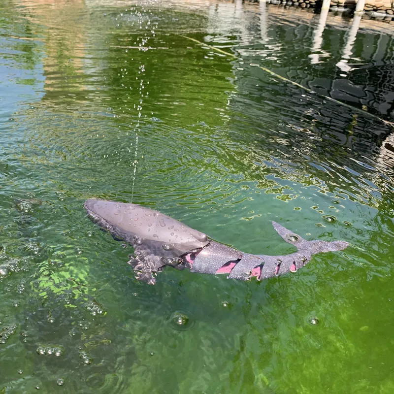 Simulation de poisson électrique télécommandé pour enfants, robot poisson requin, jouet aquatique d'été