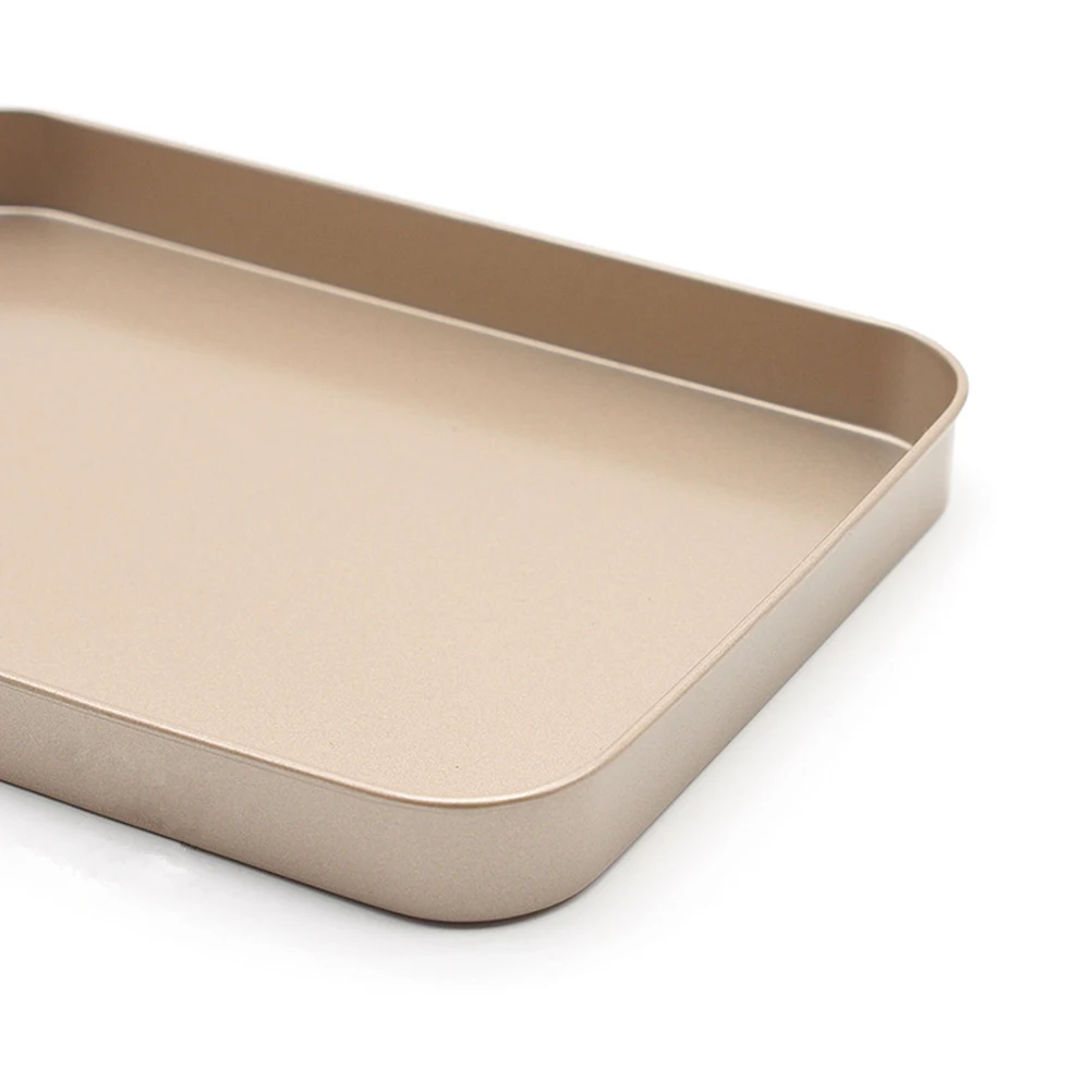 

10 Inches Non-Stick Square Cake Gold Anti-Rust Scratch Resistant Lightweight Leakproof For Portable Baking