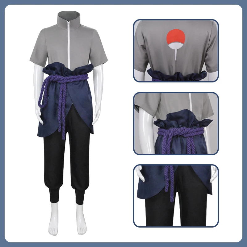 

Anime Uchiha Sasukeing Cosplay Costumes Ninjas Cos Clothing Comic Exhibition Halloween Party Adult Cosplays Costume Suits