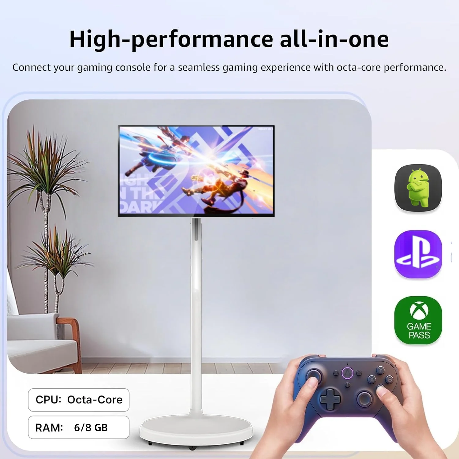 علامات الإعلان الإلكترونية 27/32 بوصة حامل تلفزيون محمول ذكي مع نظام WIFI Android للأنشطة التجارية مخزون الاتحاد الأوروبي/SA