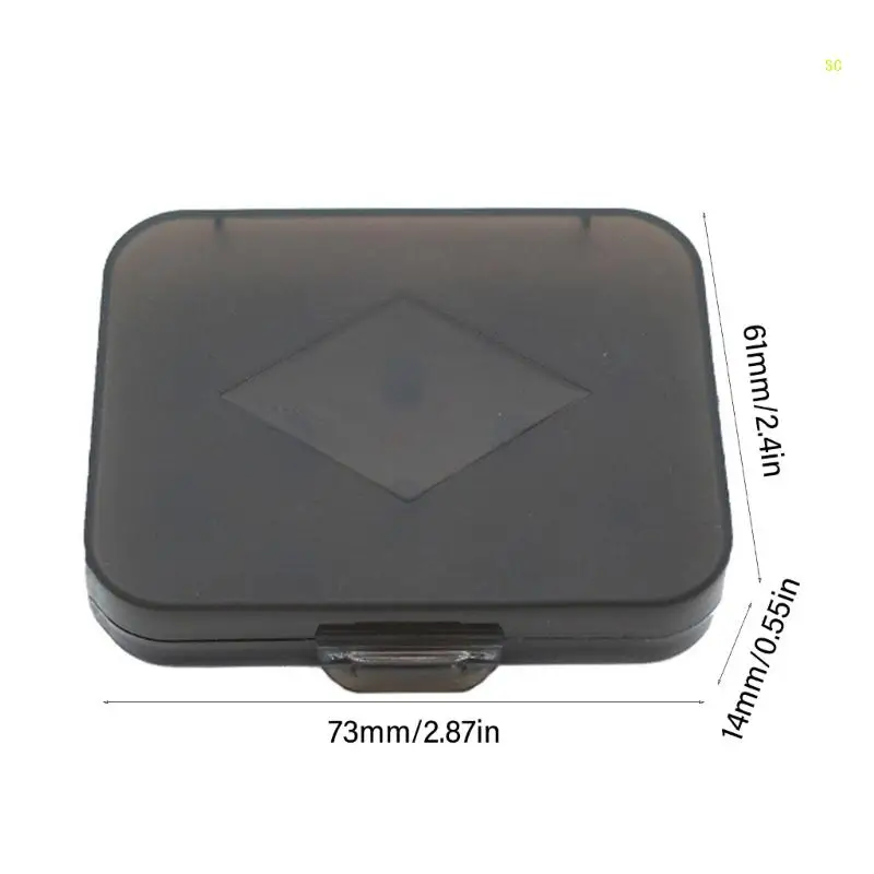 Hộp Bảo Quản Nút Toàn Ngăn Ngừa Rối Mất Để Bảo Quản 6 Cặp Eartip Dropshipping