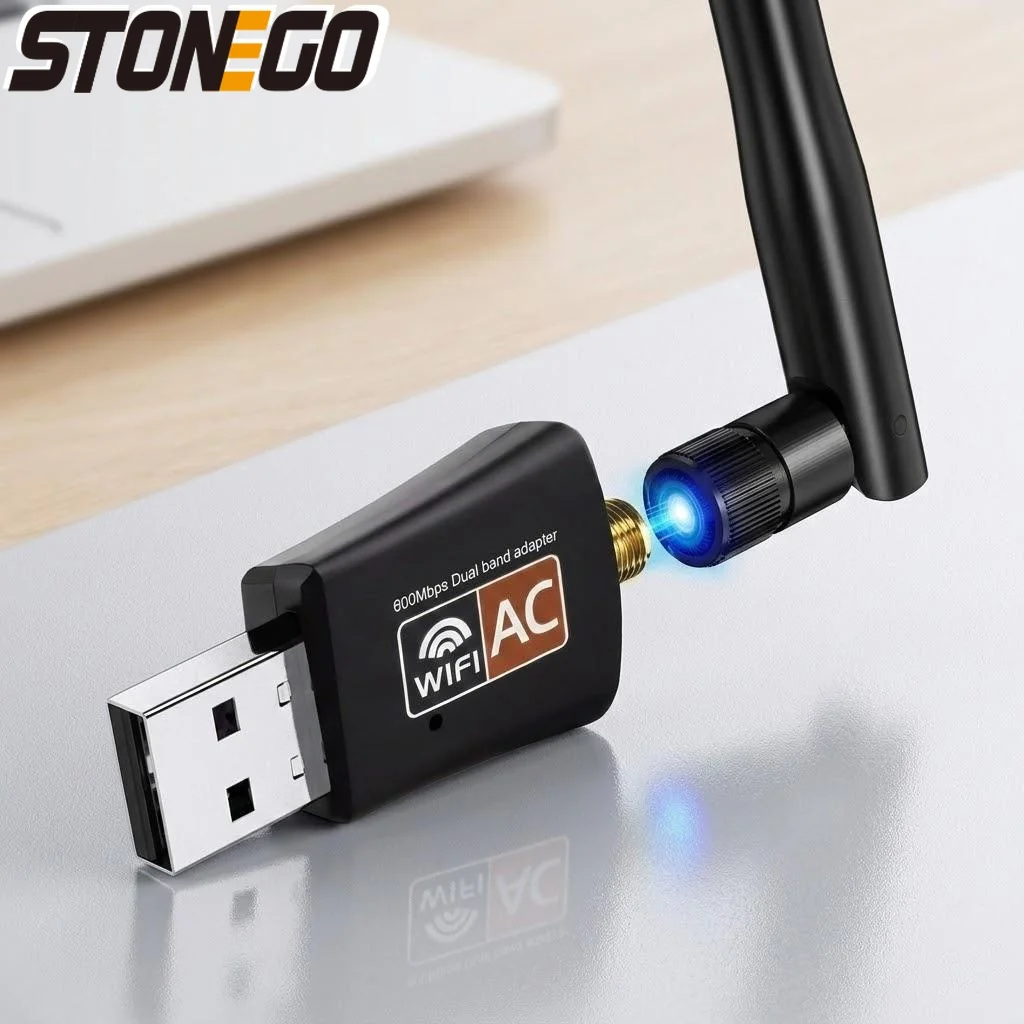 

Двухдиапазонный Wi-Fi адаптер для ПК, Mac, Linux, Windows 11, 10, XP, беспроводной донгл, высокоскоростное подключение к сети 2.4 ГГц и 5 ГГц