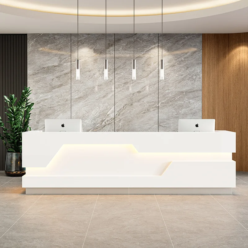 Beauty salon cashier lobby reception creative paint front desk multi-function