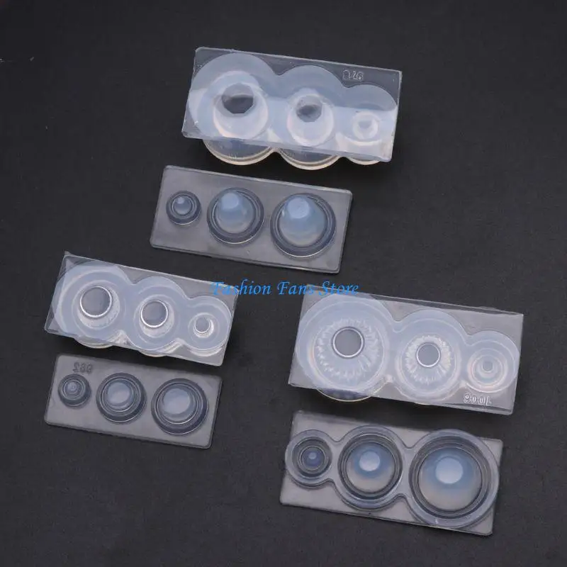 Silicone Mold Mini Mold Miniature Bread Charm Epoxy Casting Mold Bowl Barrel Bottle Jar Resin Mold for DIY Craft