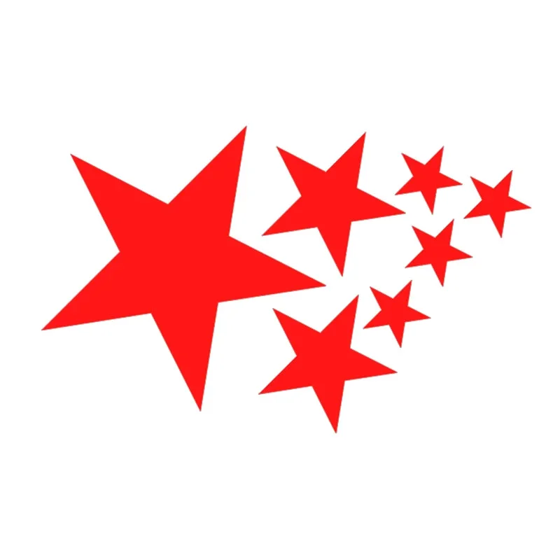 Pentagram Pattern Car Products Sunscreen and Waterproof Car Sticker Cover Scratches Decoration Custom Stickers Personality, PVC