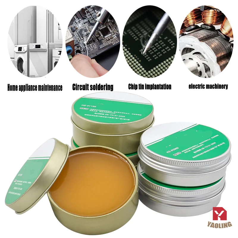 10-100g Soldering Paste Flux Rosin Paste Soldering Flux For Electronics No Clean Flux for Soldering Electronic Circuit Boards