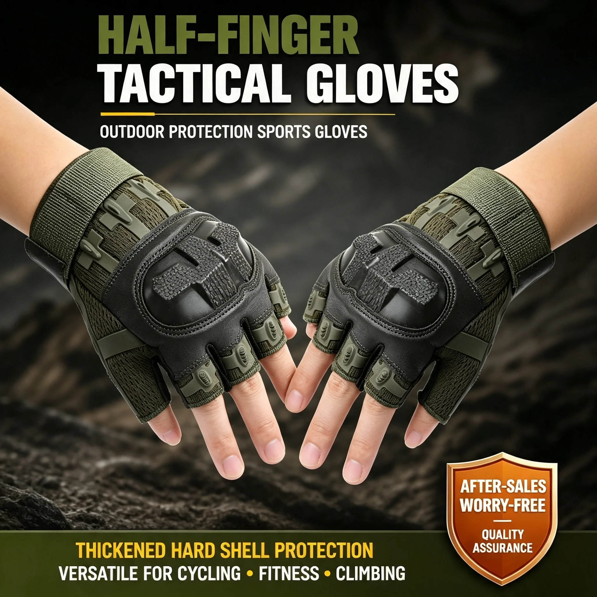 Impact Protective Half Finger  - огляд і ціна Work Glove Impact