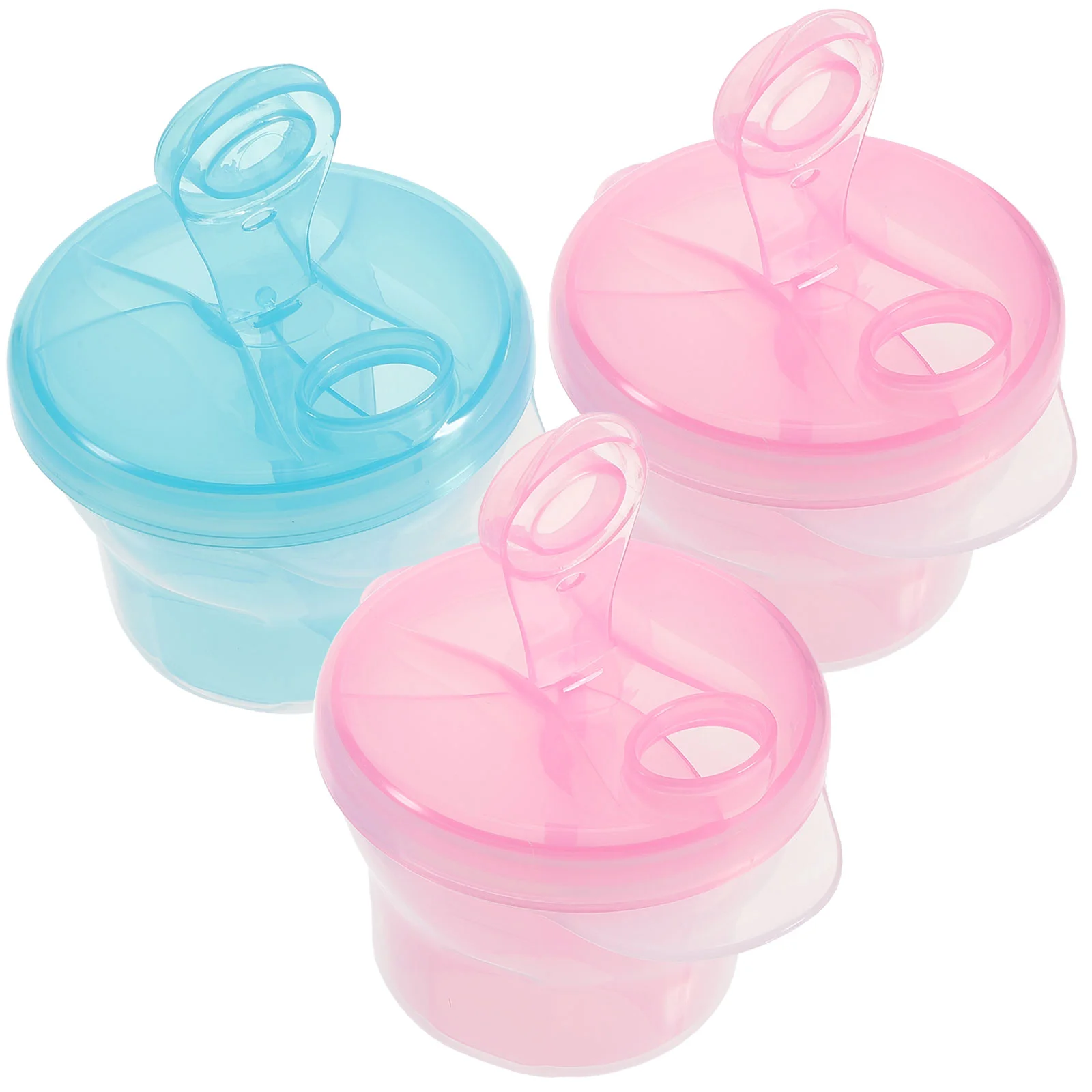 

3 Pcs Breastfeeding Bottles Portable Container Storage Milk Powder Box Baby Accessories Child