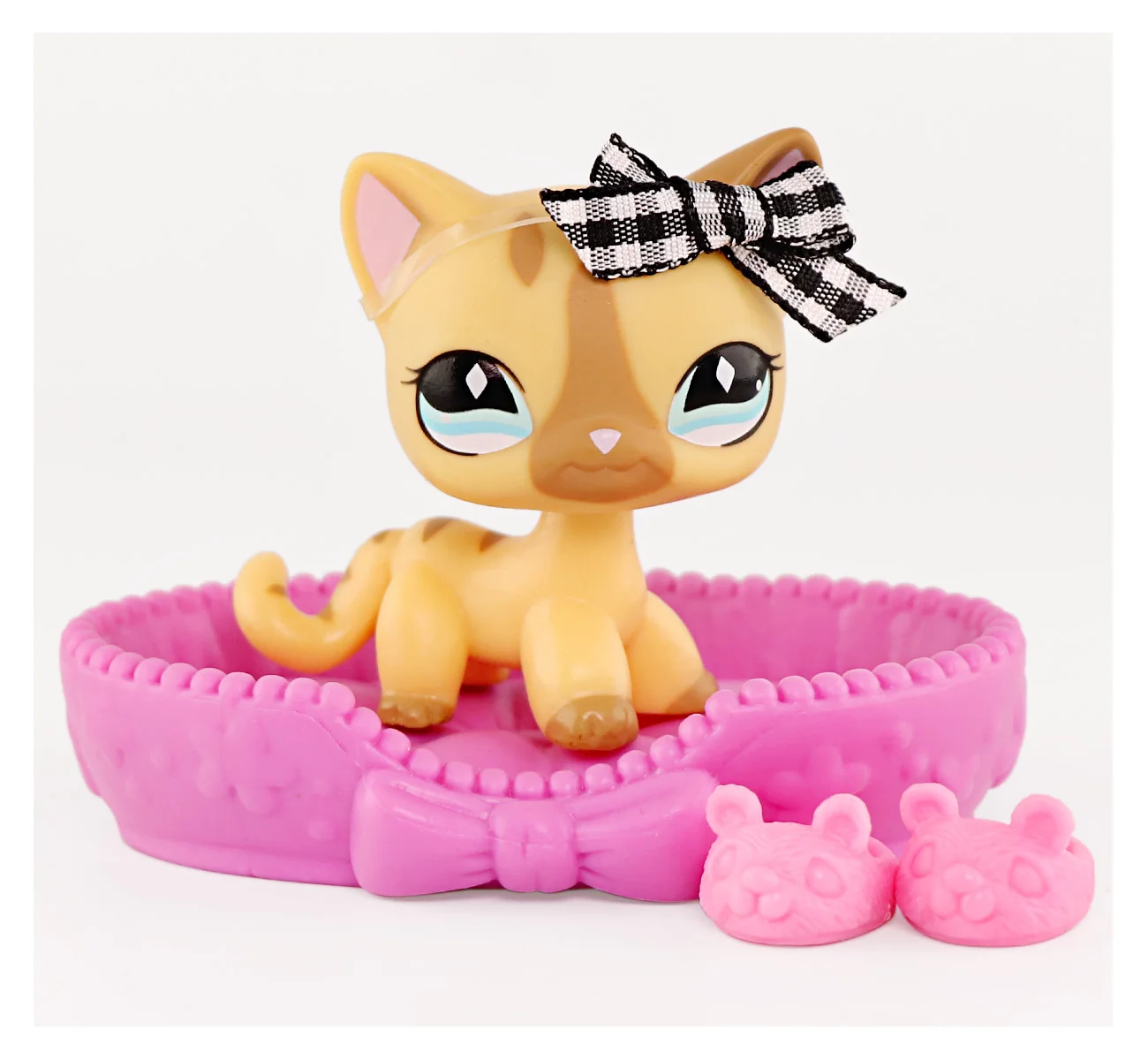 LPS Minilpsshop Figurka Bobble Head Kot Krótkowłosy z Akcesoriami Pokój dla Kota Prezent dla Dzieci dla Chłopca i Dziewczynki Kotek w Domek dla Kota