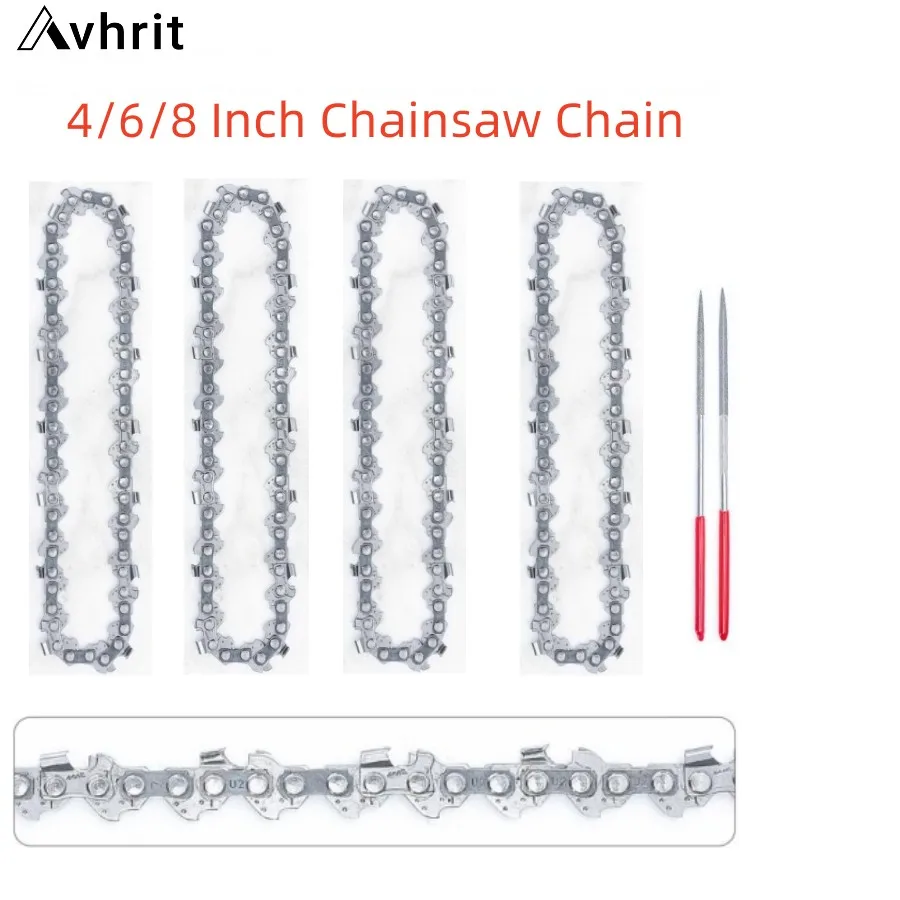 Avhrit 4 Inch/6 Inch/8 Inch Mini Steel Electric Chain Saw 48DL 47DL 45DL 37DL 36DL 28DL Chainsaws Accessory Chains Replacement