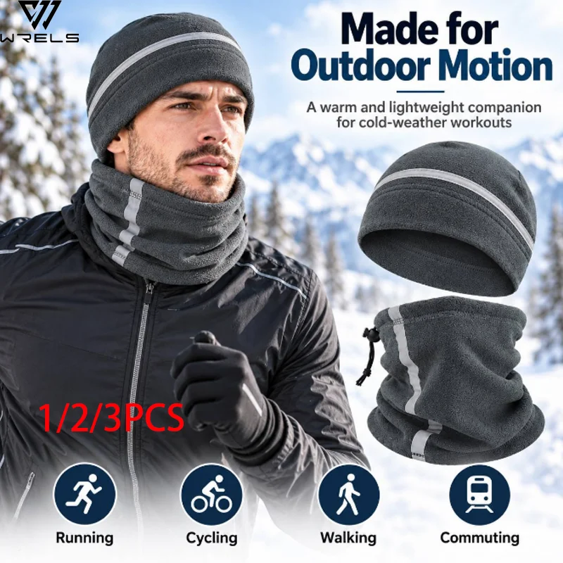 Winter Thickened Warm Cap Elastic Windproof Sweat Absorbent Ski Neck Warmer Sport Adjustable Drawstring Lightweight Outdoor Cap