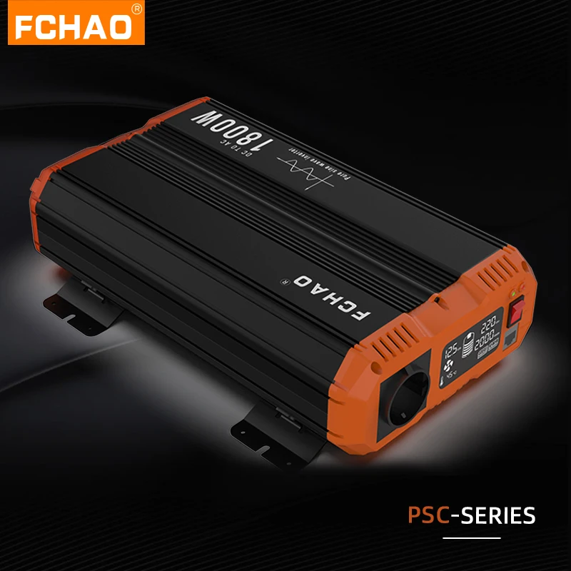 FCHAO 3600W Solar Panel Inverter Pure Sine Wave 12V 24V To 220V Car Power Converter Supply Solar Power LCD Display For RV Truck