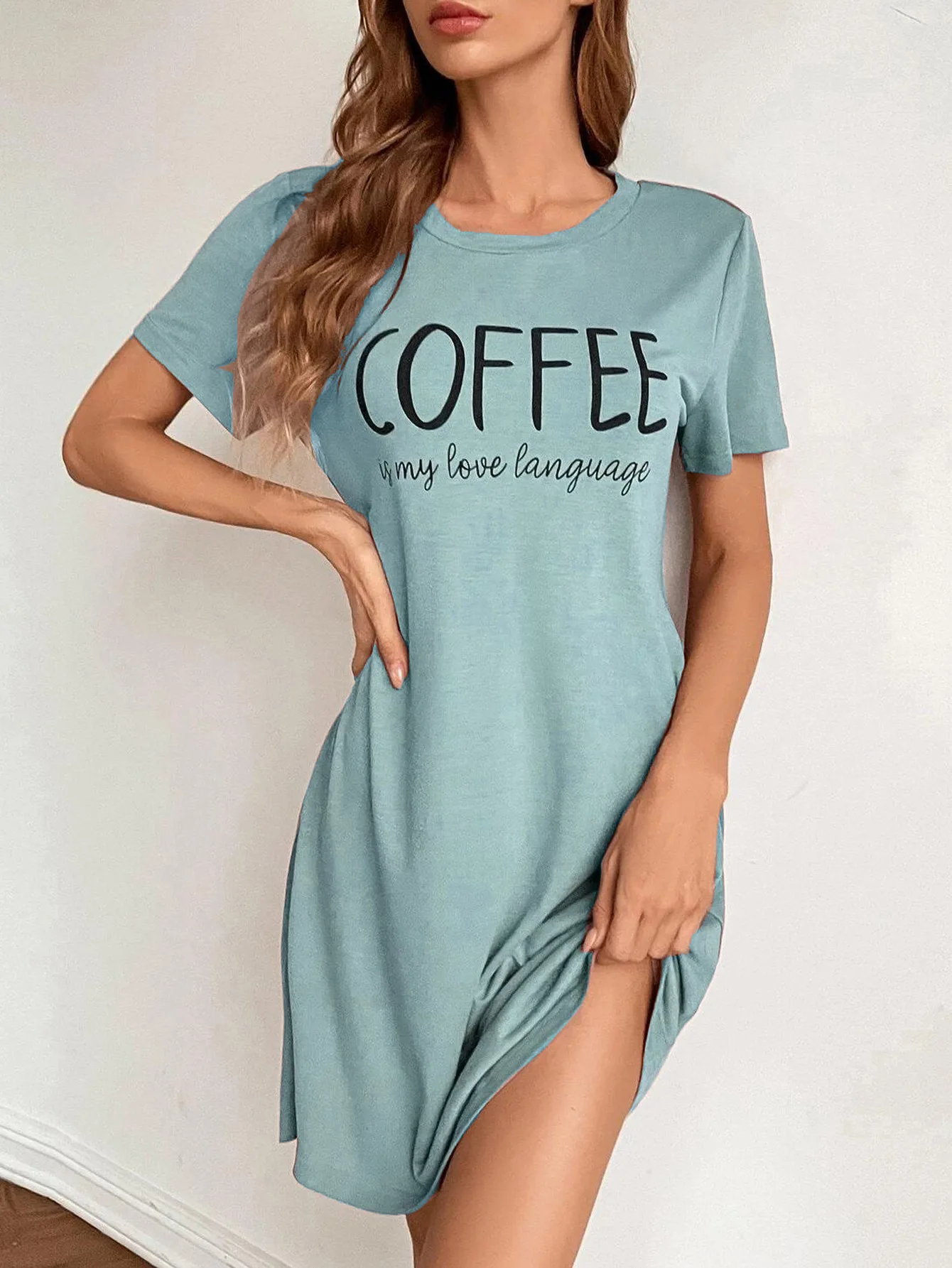 Milk Silk Nightgown Women Nightdress Short Sleeve Cartoon Nightgowns Sweet Casual Sleepwear Pijamas Sleepdress