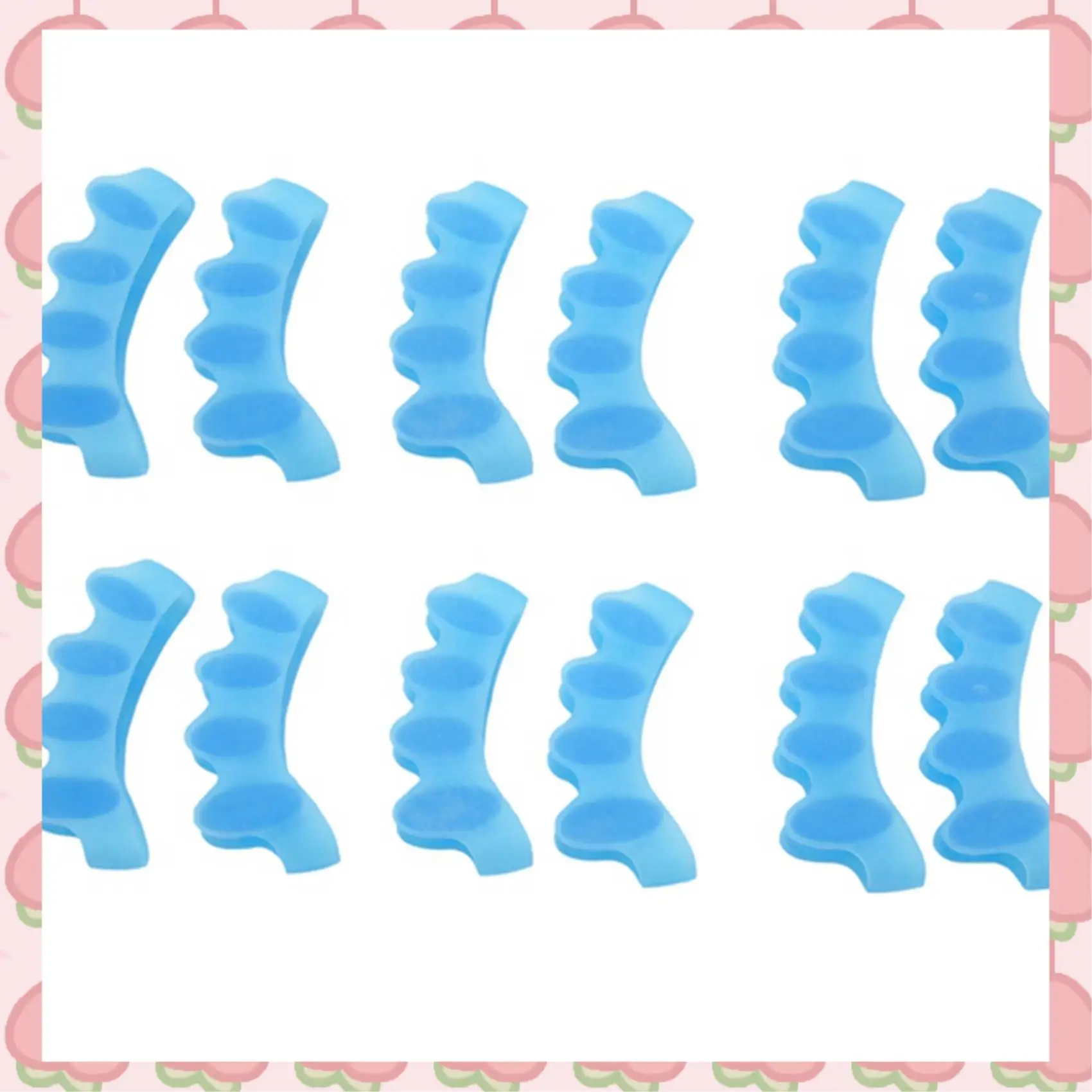 

N18R 6 Pairs Corrector, Toe Separator,Bunion Relief Protectors New Material Gel Hammer Toe Straightener,Toe Spacers