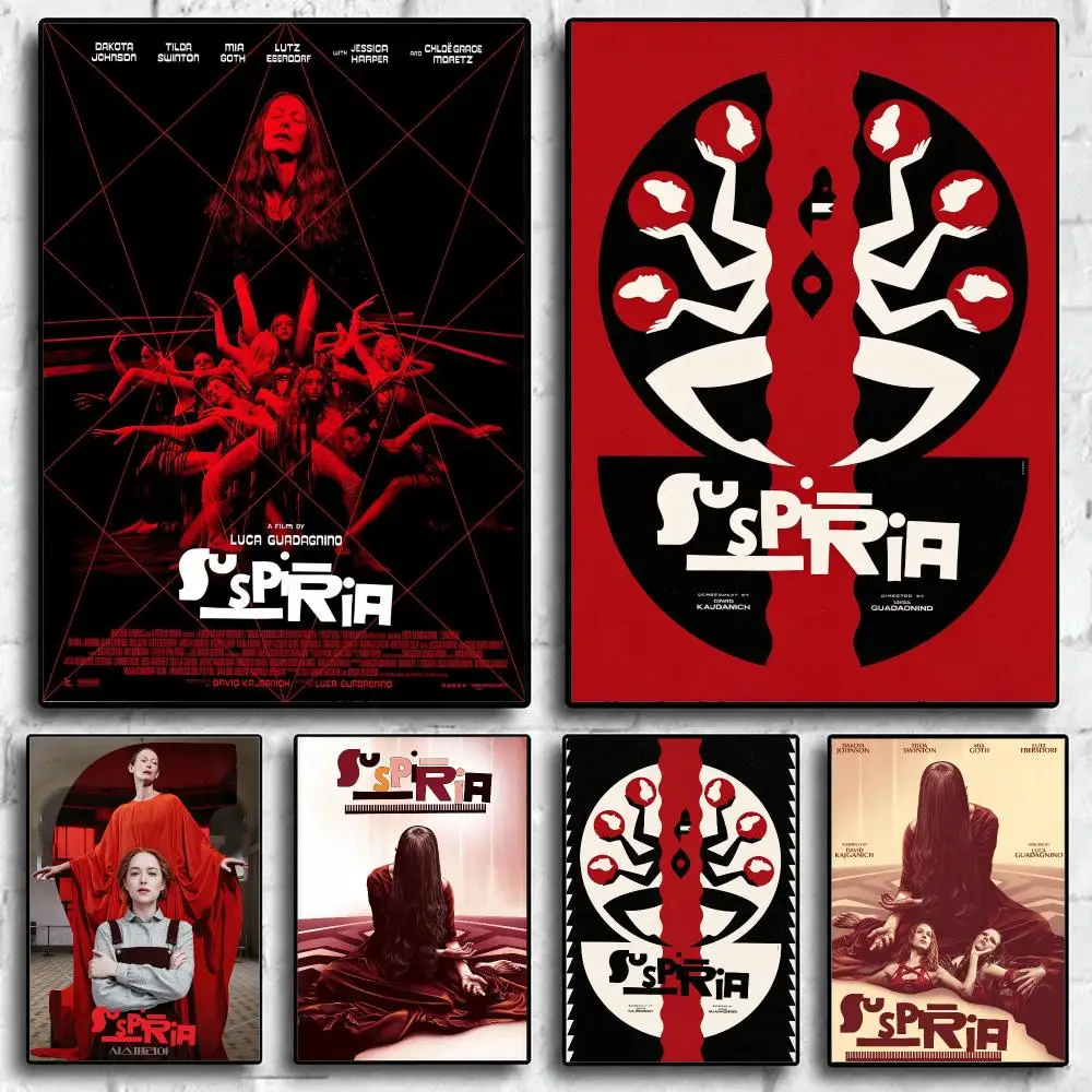 movie Suspiria Poster HD Self-Adhesive Waterproof Poster Wall HD Print Room Aesthetic Decoration Gift