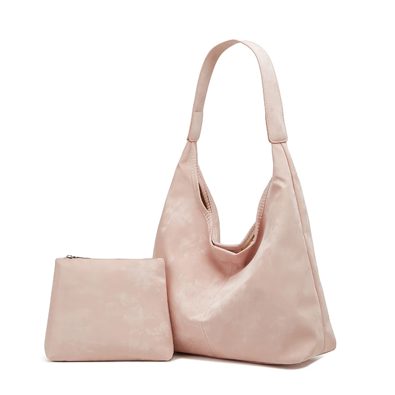 

Two-piece women's bag tote bag pu material shoulder bag with small pockets inside the bag is very suitable for daily use