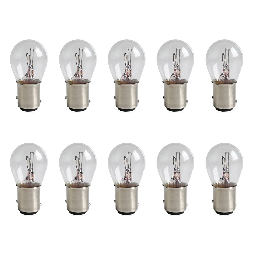 10Pcs Car Turn Signal Lights 1157 Car Halogen Bulb Turn Singal Light DC12V Reverse Lamp Bulb Accessories For The Car