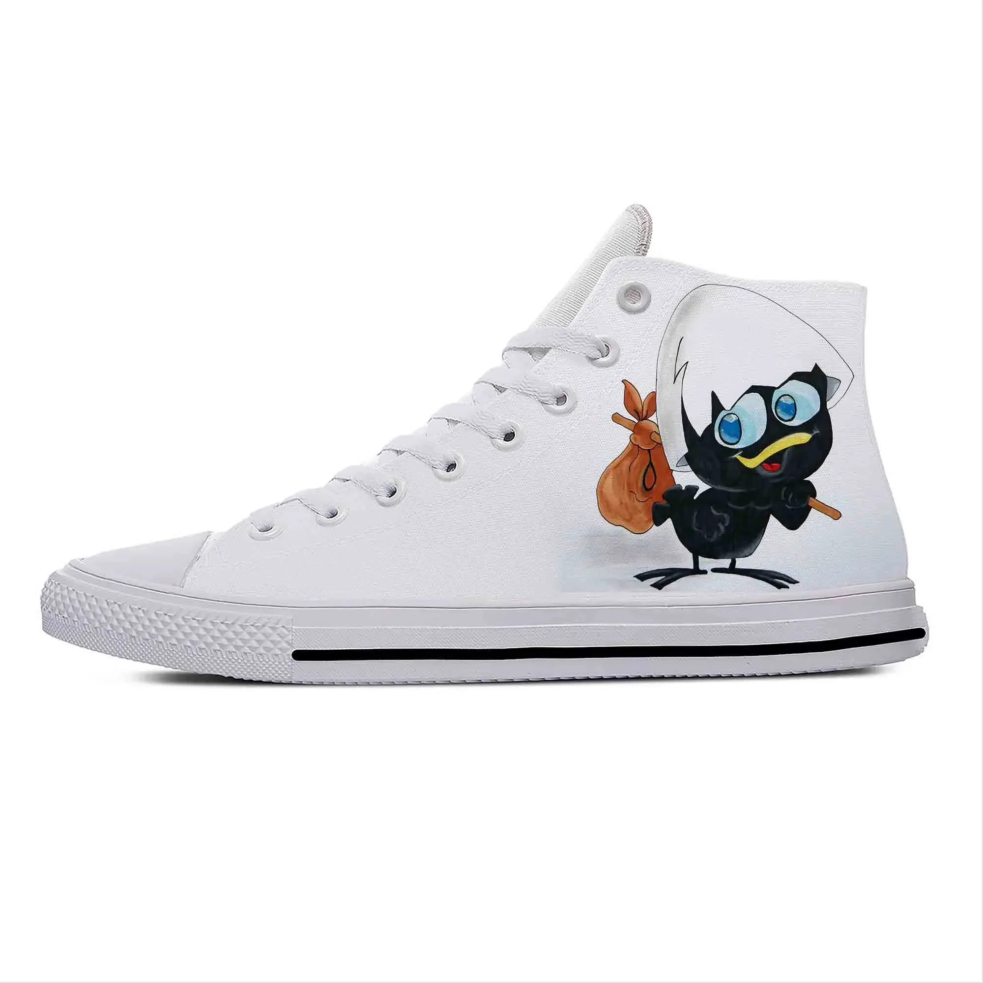 Hot Calimero Anime Cartoon Manga Comic Funny Fashion Casual Shoes High Top Lightweight Breathable Men Women Sneakers Board Shoes