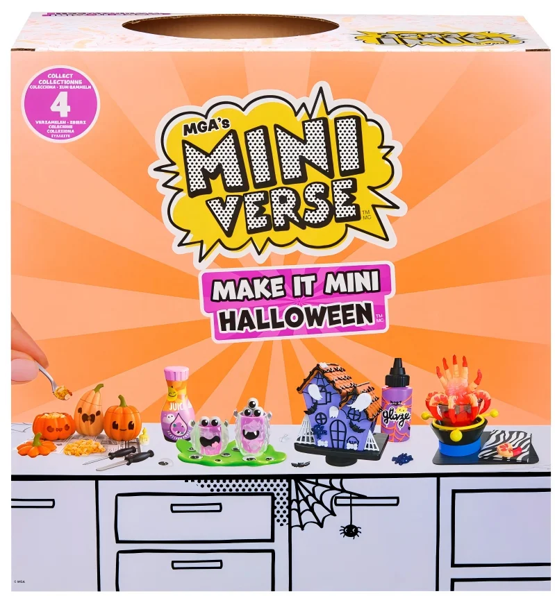 MGA Miniverse الأصلي صندوق أعمى جعلها صغير هالوين لتقوم بها بنفسك شخصيات كرتونية صندوق غامض جعلها صندوق أعمى صغير هدية لجميع القديسين