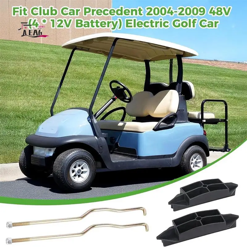 

AEA6-Battery Hold Down Plate With Rods Kit For Club Car Precedent 2004-2009 48V Electric Golf Cart, 102534001 102526801