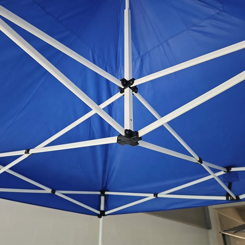 Steel Folding Pop Canopy Tent  Advertising Gazebo Roof Top Sides Oxford Fabric
