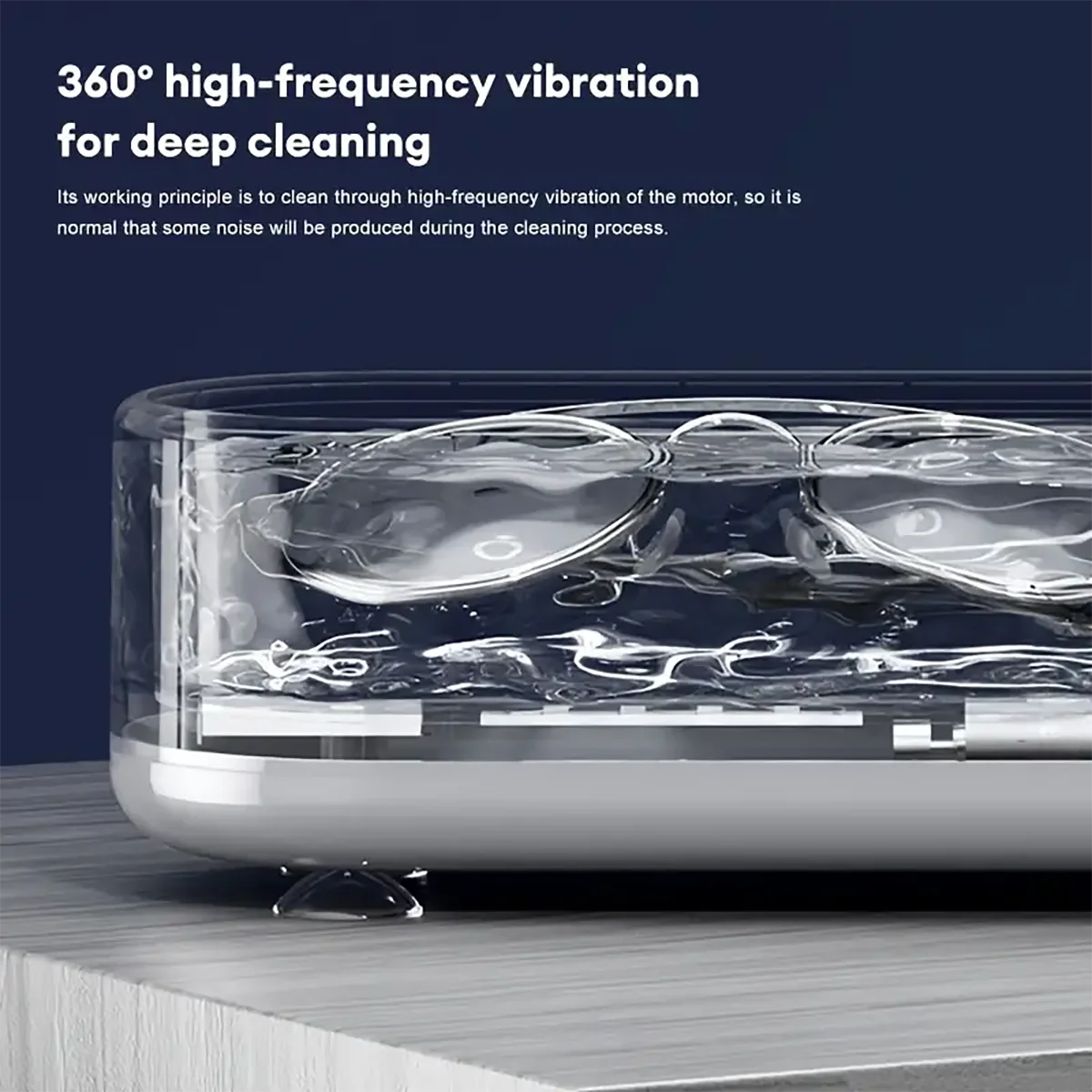 Máquina de limpieza portátil para el hogar, máquina de limpieza por ultrasonidos, anillo, gafas, cepillo de maquillaje, máquina de limpieza de joyas, 1 ud.