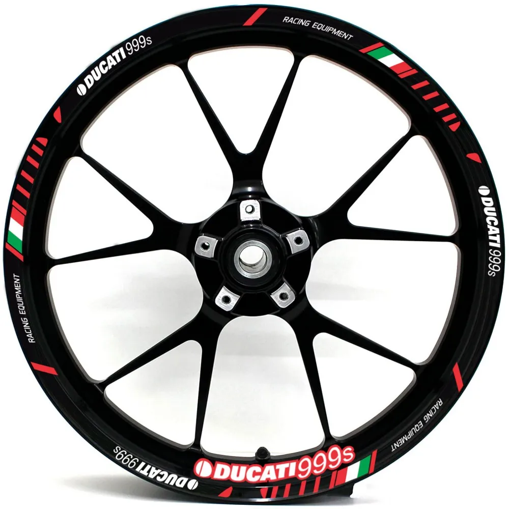 Ducati 999s Racing Equipment motorbike Wheel rim compatible sticker kit