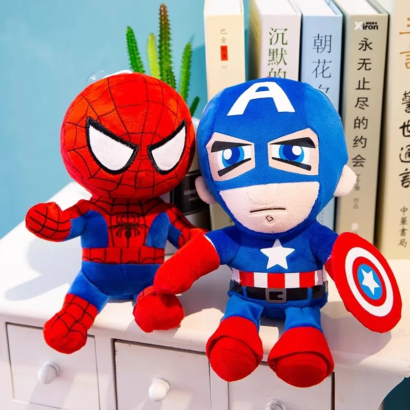 

45cm Captain America Iron Man Spider Man Plush Toy Cartoon Bed Sofa Home Decor Cute Pillow Doll Children's Brithday Gift