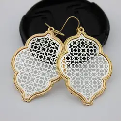 1 Pairs Filigree Moroccan Drop Earrings for Women Fashion Jewelry