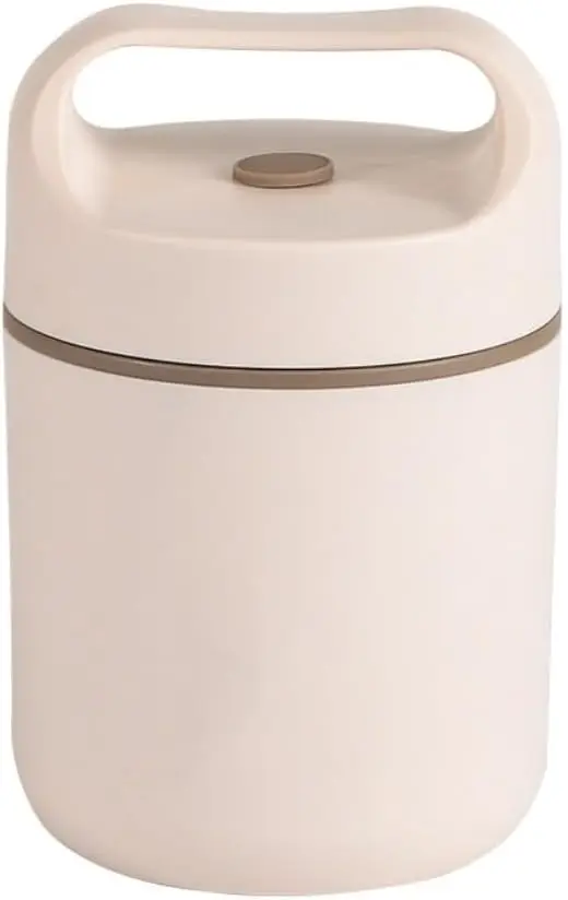 JSEIAJB 304 Stainless Steel Smoldering Pot Large Capacity Stewing Congee Artifact Portable Heat Preservation Lunch Box