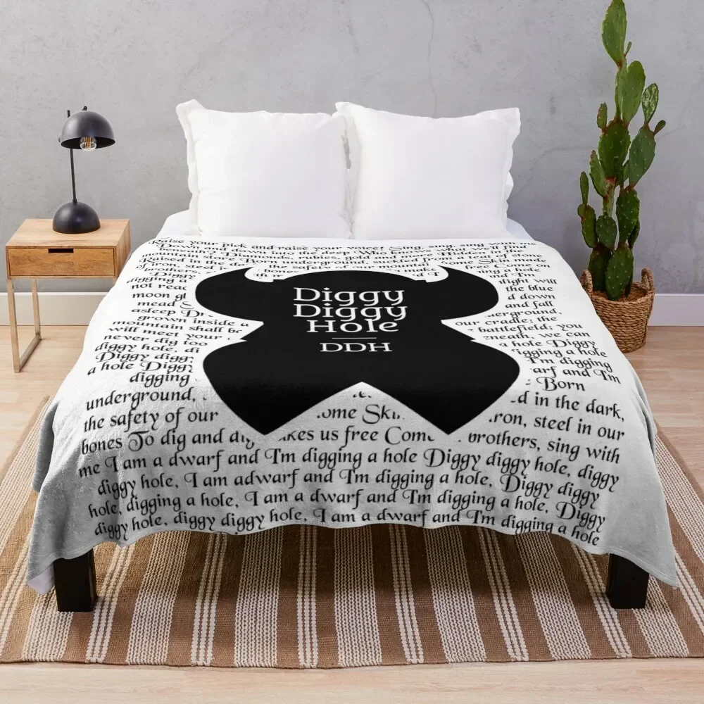 

Diggy Diggy Lyrics Throw Blanket manga Summer Beddings Decorative Beds Picnic Blankets