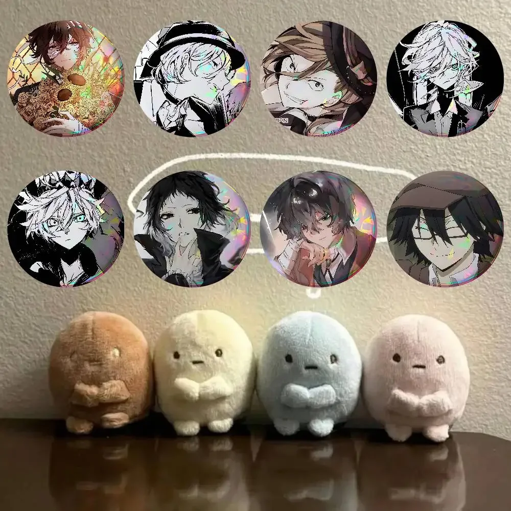 B-Bungo Strays Dogs Badges Tinplate Soft Button Pin Brooch Metal Badge Custom Jewelry Accessories Hat Bag Lapel