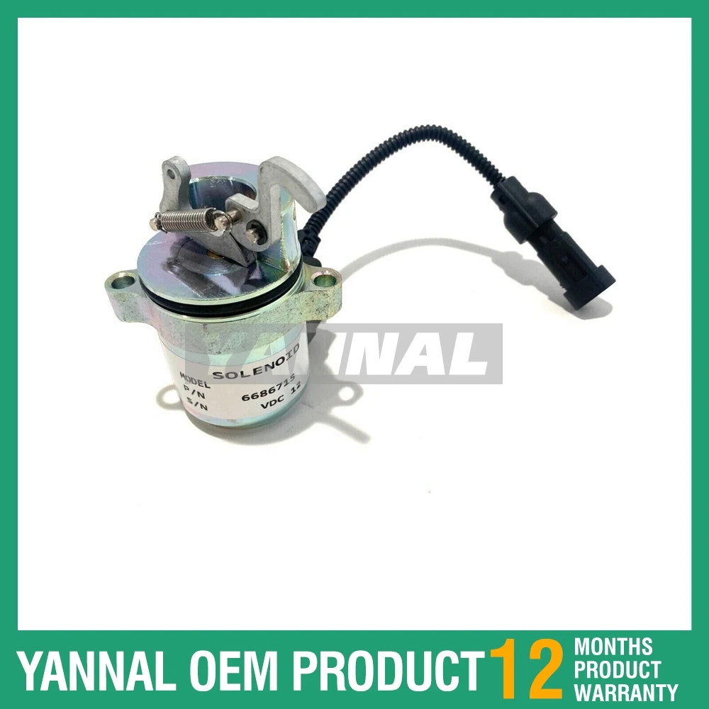 Quick delivery Electric Fuel Shut Off Solenoid For Diesel Skid Steer 1011 2011 D4103812