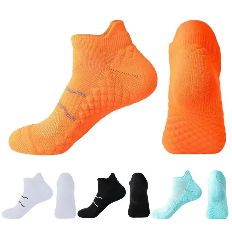 Calcetines deportivos acolchados de corte bajo, calcetines tobilleros deportivos para correr, unisex, antideslizantes y antiolor, calcetines que absorben la humedad