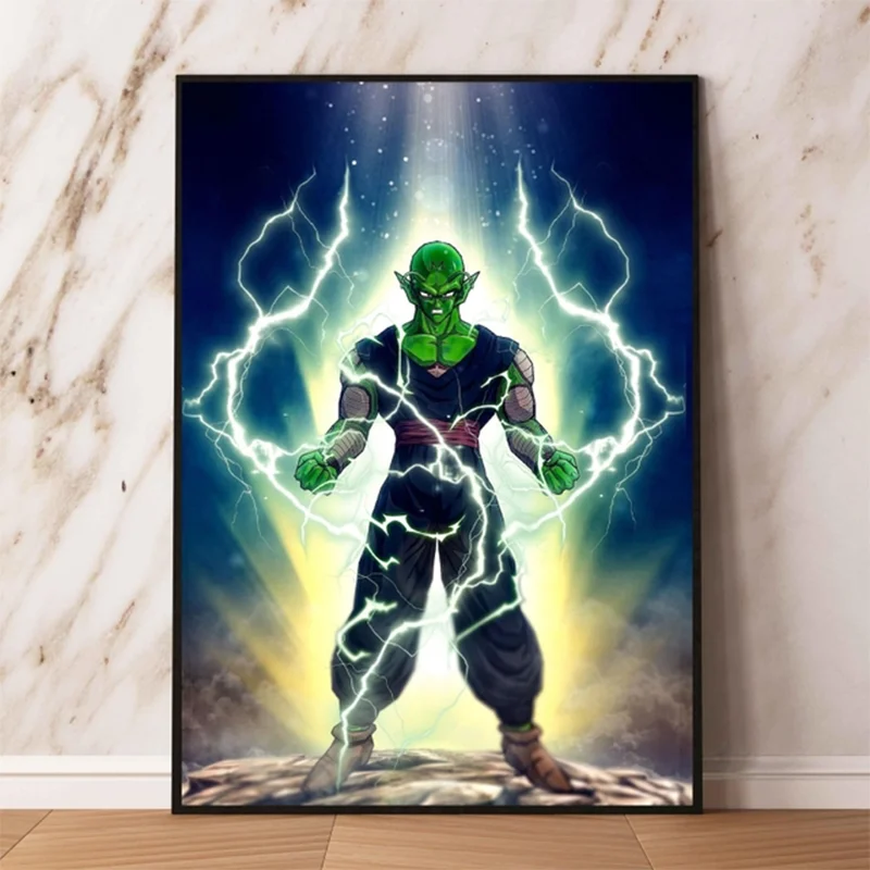 Poster and Painting Dragon Ball Goku Vegeta Anime Wall Stickers High Quality Art Modern Living Room Classic Hanging Decoration