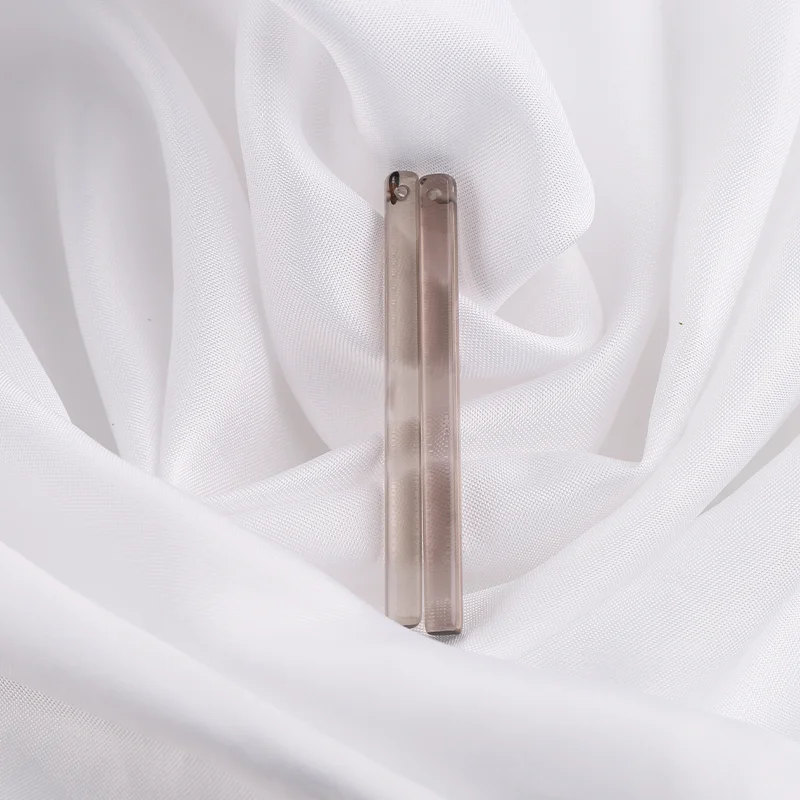 Beads for Jewelry Making Semiprecious Fine Jewelry Piezoelectric Quartz Long Earrings Beads Accessories For Women 56x4x4mm 5g