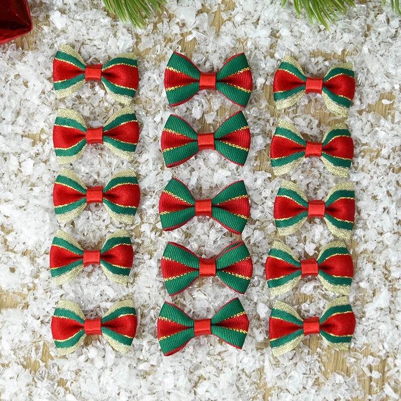 

30Pcs Mini Christmas Bow Christmas Wreath Accessories Xmas Tree Ornament Christmas Decorations For Home New Year Navidad 2024