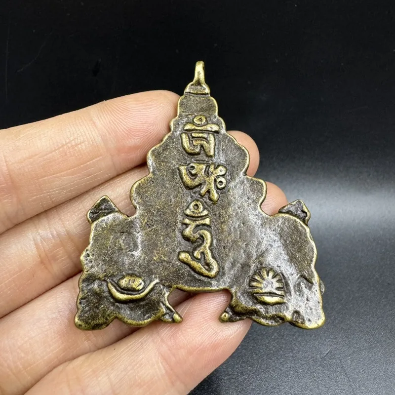 Nepalese Zaki Ram Pendant, Tibetan-style Accessory, Buddhist Amulet