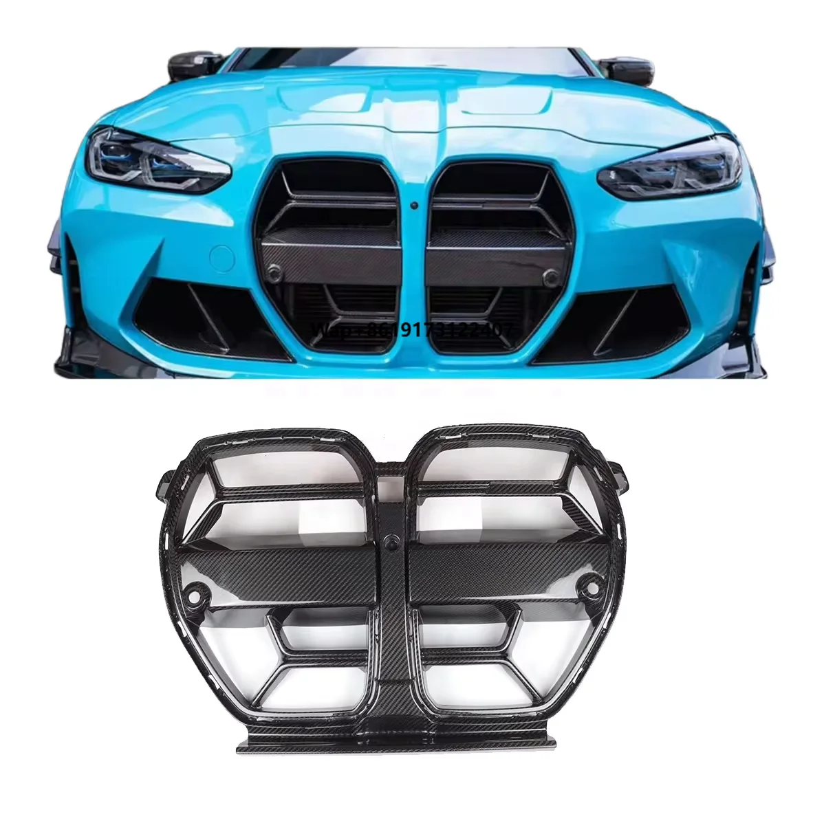 

Высококачественная решетка радиатора из сухого карбона CSL для BMW M3 G80, M4 G82, G83 (2020-2024)