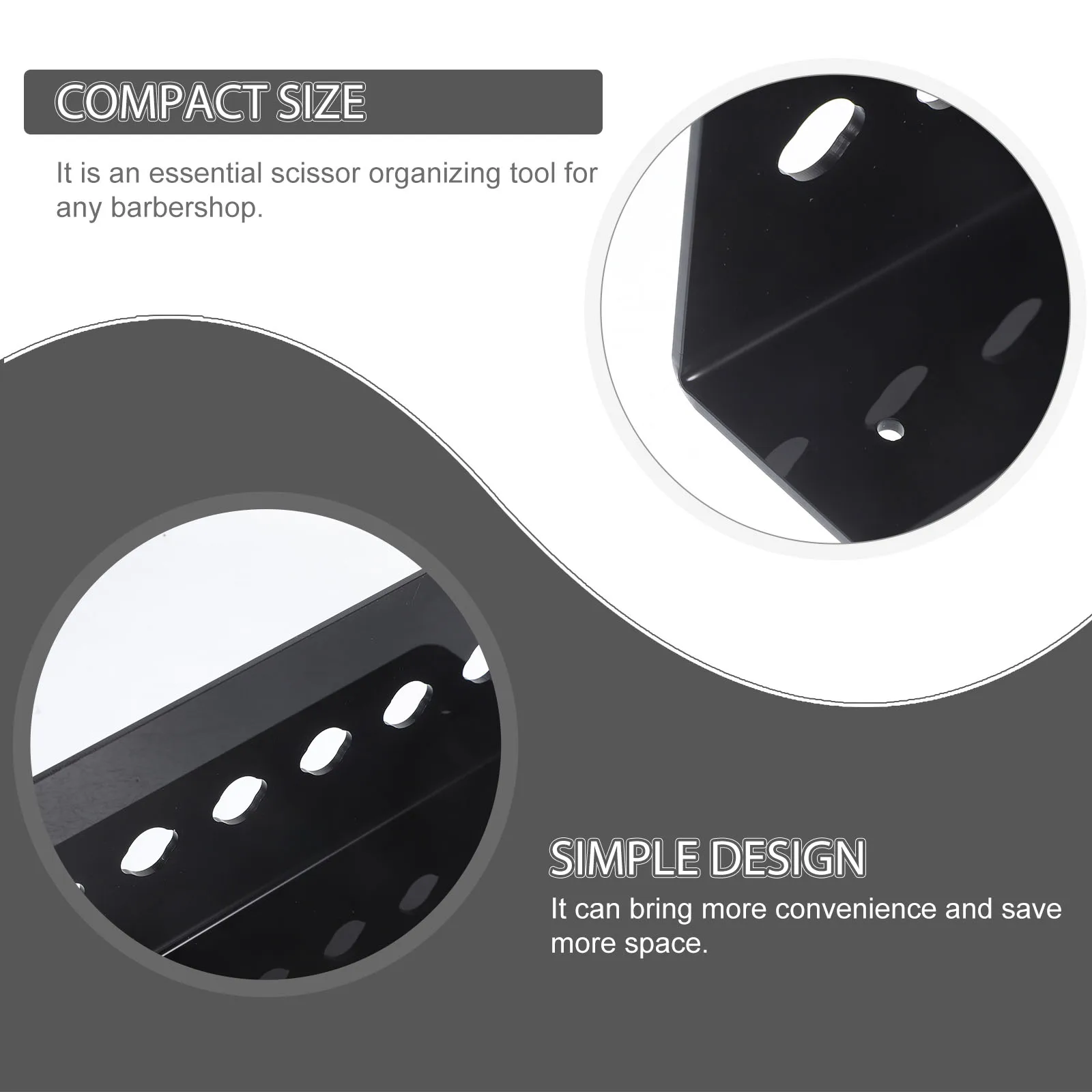 

Подставка для ножниц, держатель для щипцов для завивки, аксессуары для парикмахерской станции, органайзер для волос, салонные ножницы, черные дорожные