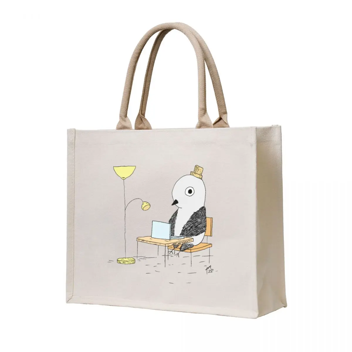 

Chico Works from Home Tote Bag reusable shopping bag bags men canvas personalized