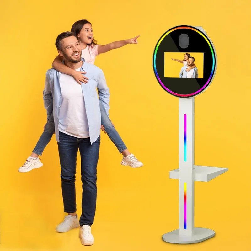 Câmera interna inteligente de lasanha para cabine fotográfica redonda de 15,6 polegadas