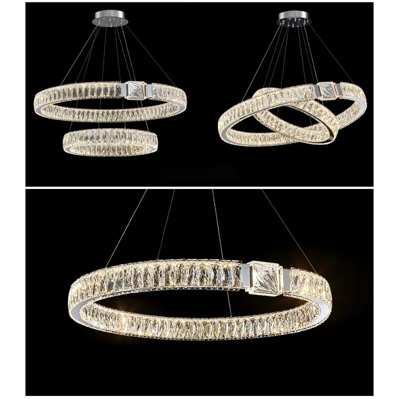 

Light luxury living room main light crystal chandelier Italian luxury high-end atmospheric bedroom dining room lighting fixtures