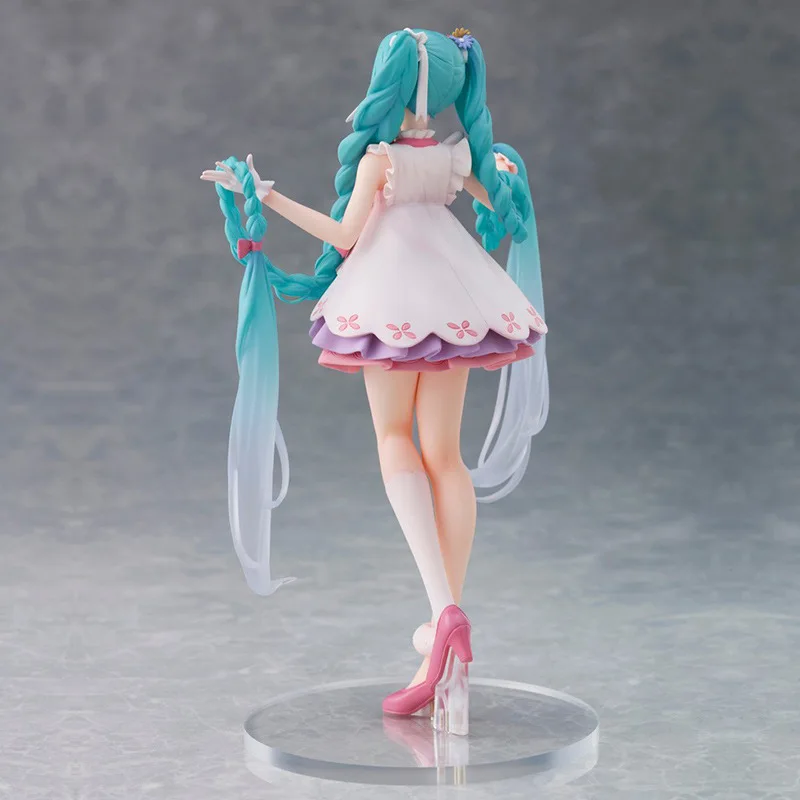 Hatsune Miku Anime Girl Figurka Wirtualna Piosenkarka Księżniczka Długie Włosy Bajka Kraina Czarów MIKU Model Dzieci Zabawki Lalka Prezenty Ozdoby