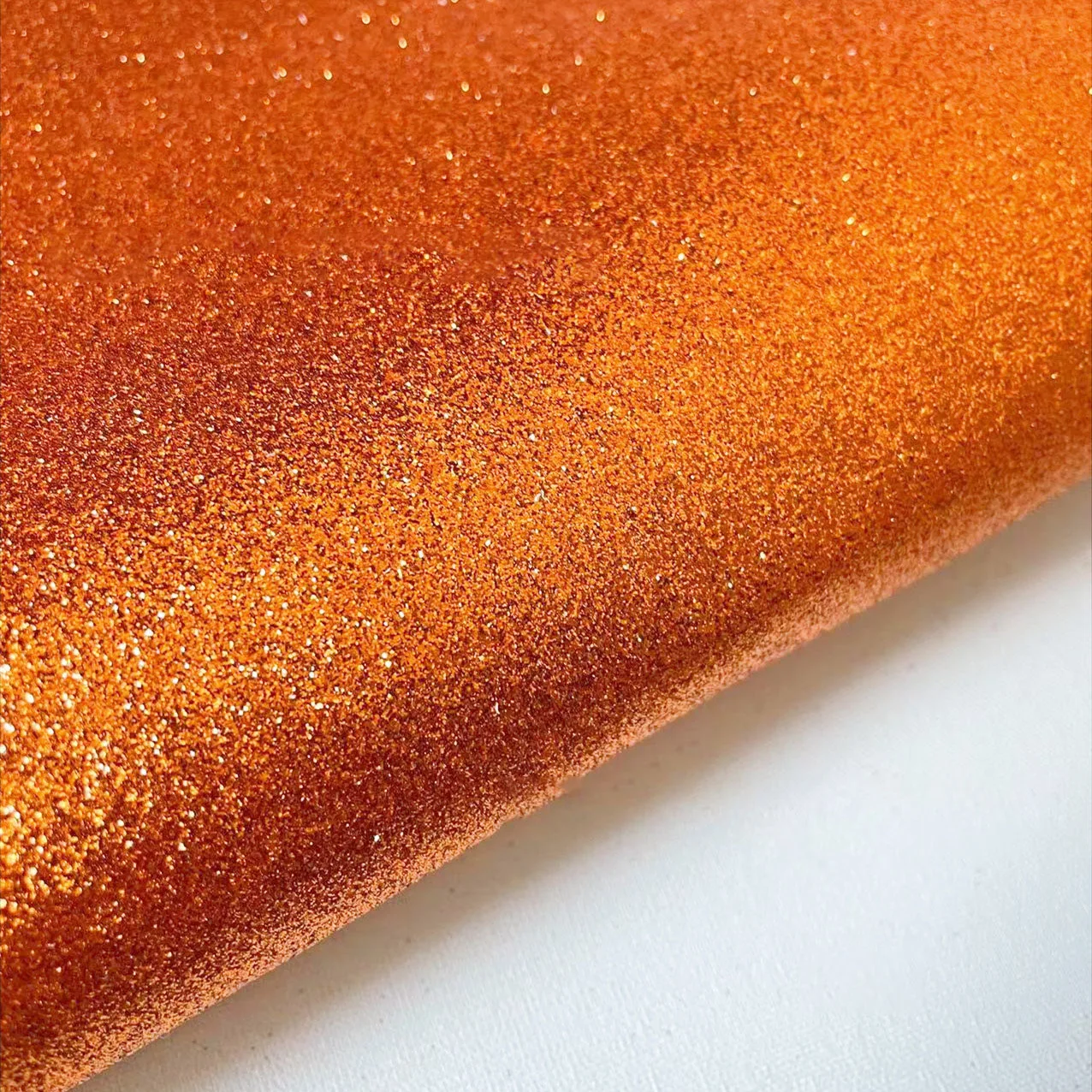 Fine Glitter Fabric Roll Shimmer Sparkle Faux Leather Handmade Craft Material Bag Shoes Decor DIY Sewing Making Sheets view 4