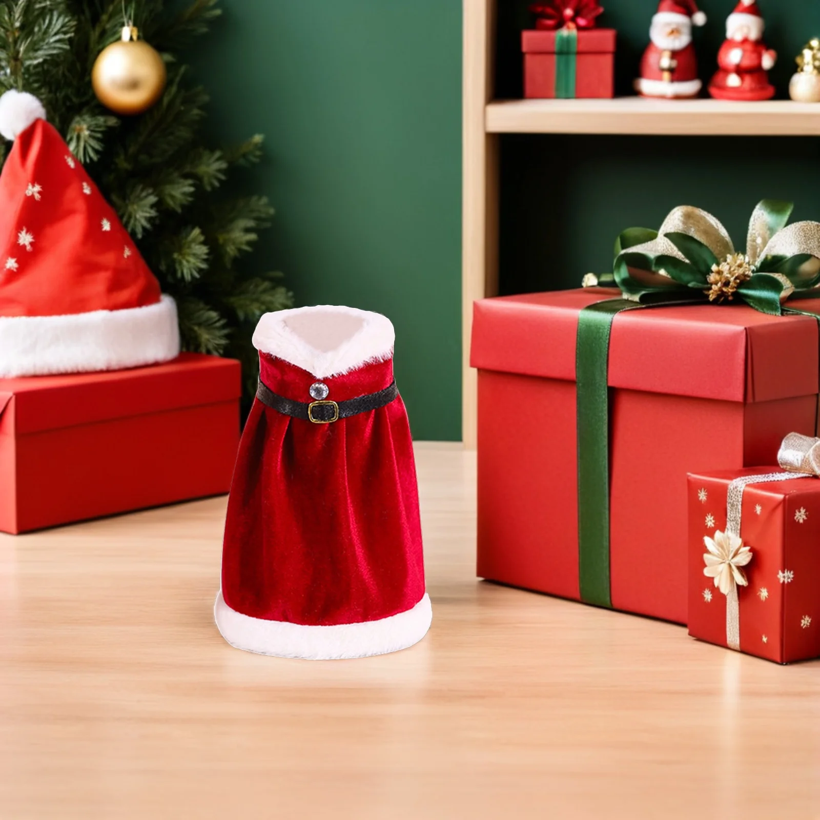 

Christmas Wine Cover Dress Reusable Holiday Party Decoration Wine Bottle Sleeve Decorative Bottle Cover Bar Tools