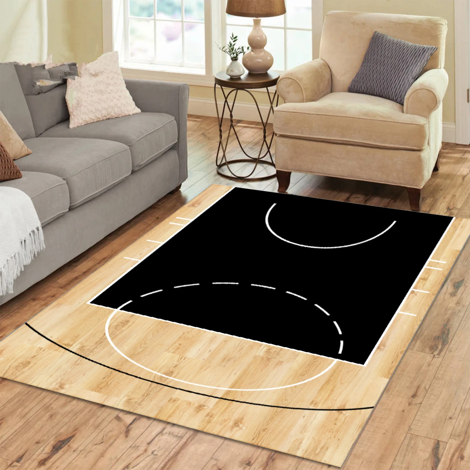 Basketball Court Carpet Personalized Rug Soft Custom Rug For Home Decor Gift Carpet Sofa Carpet Birthday Gift Christmas Gift